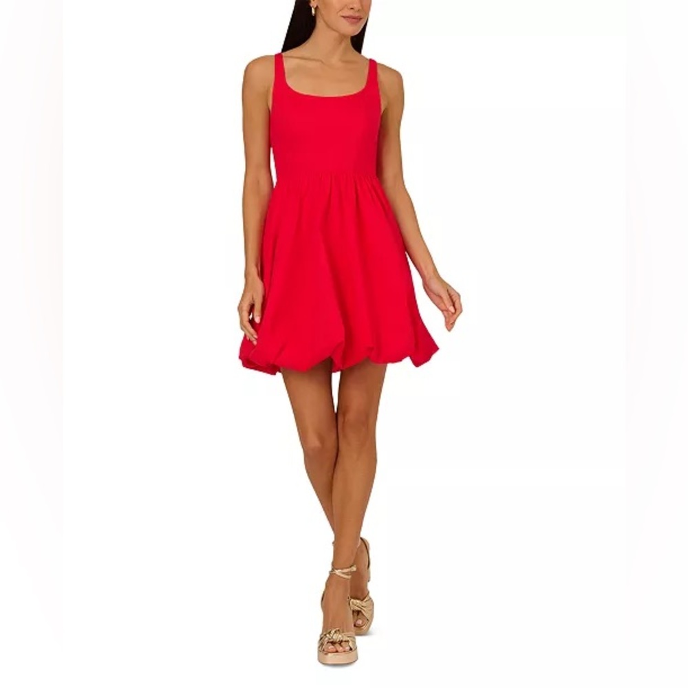 Adrianna Papell Women's Bubble-Hem Mini Dress